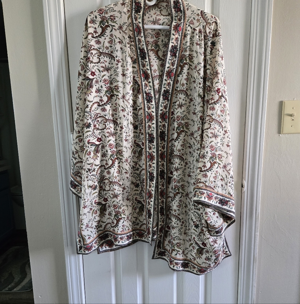 Floral Kimono Cardigan 3X
